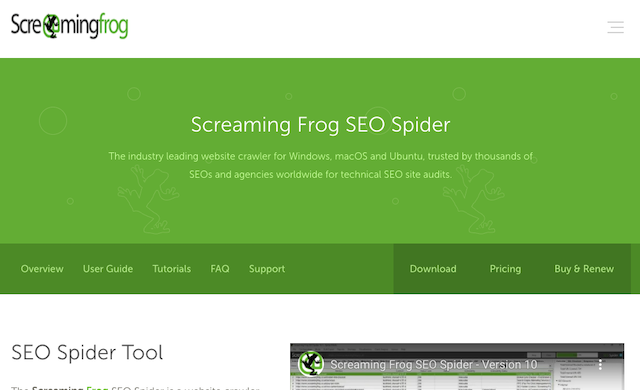 Screaming Frog SEO Spiderとは？